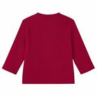 Younger Boys Red Fox Long Sleeve Top, 1, hi-res