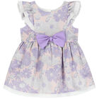 Baby Girls Lilac Floral Jacquard Dress Set, 1, hi-res
