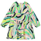 Girls Green Velvet Dress, 1, hi-res