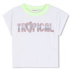 Girls White Embellished T-Shirt, 1, hi-res