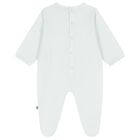 Baby Boys Blue & Gold Logo Babygrow, 3, hi-res