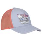 Girls Purple Hello Kitty Cap, 1, hi-res
