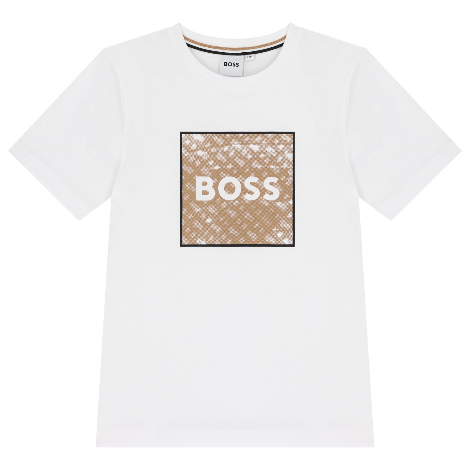 Boys White Logo T-Shirt, 1, hi-res image number null