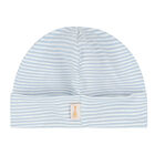 Baby Boys Blue & White Logo Hat, 1, hi-res
