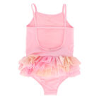Girls Pink Tulle Swimsuit, 1, hi-res