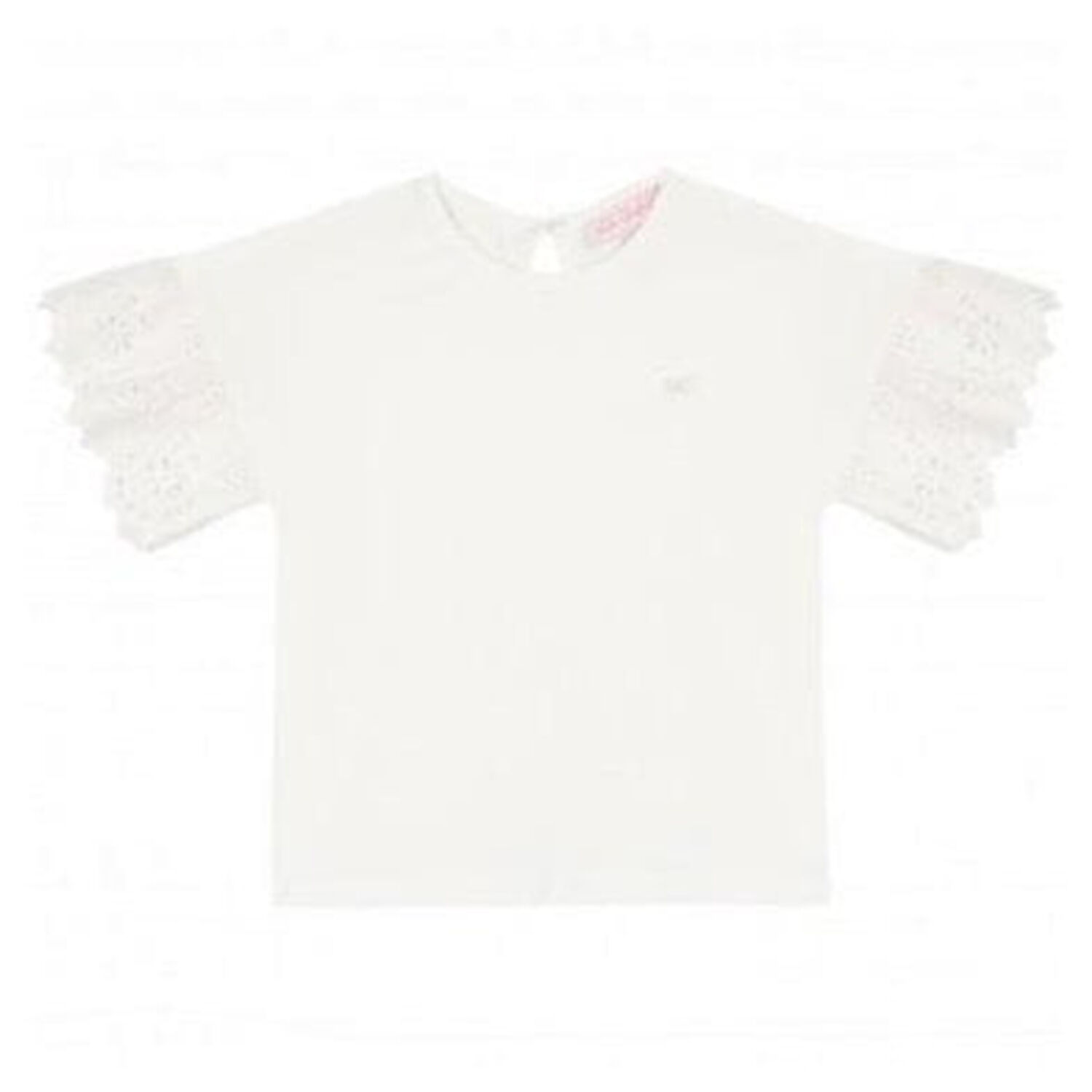 Girls Ivory Lace Top, 1, hi-res image number null
