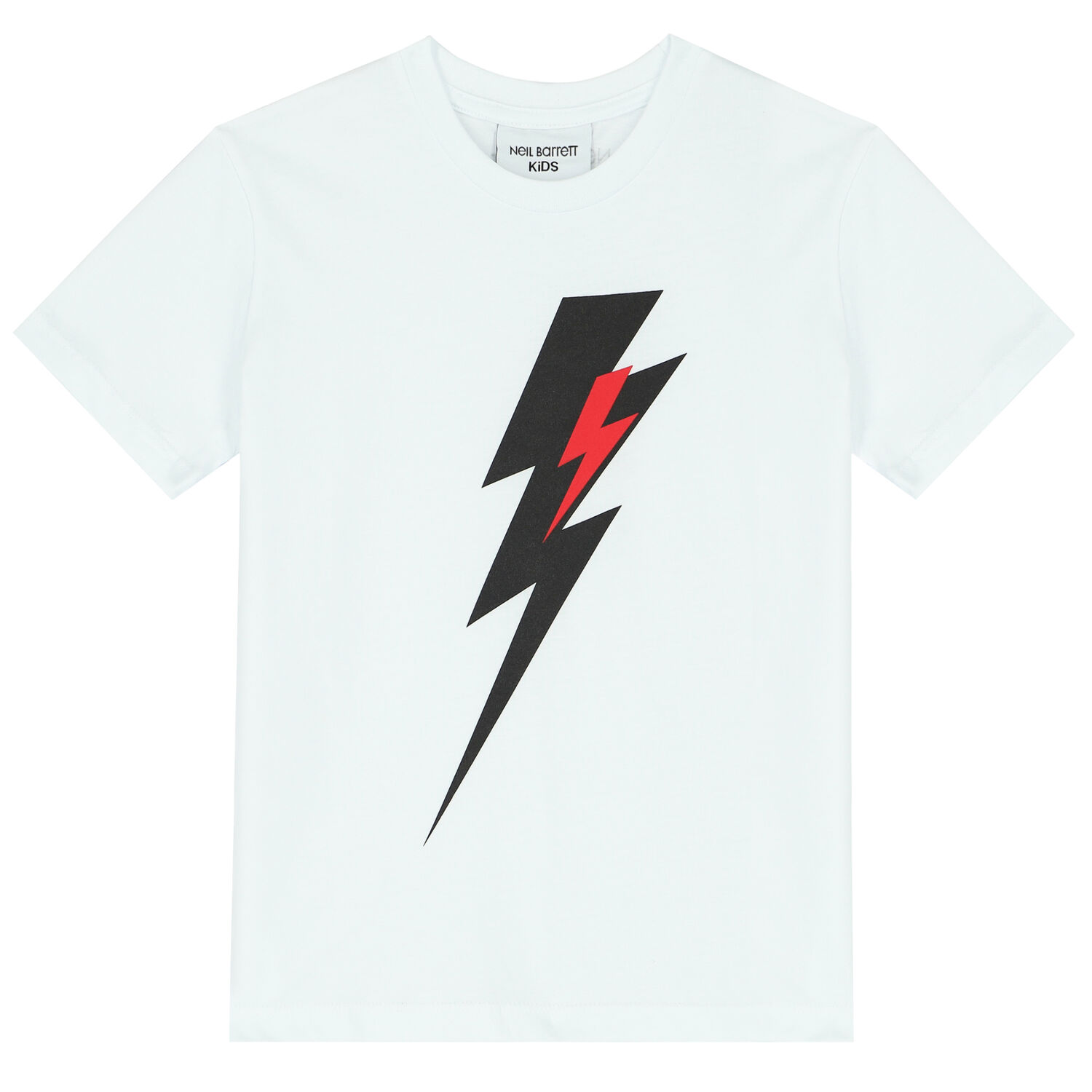 Boys White Thunder Bolt T-Shirt, 2, hi-res