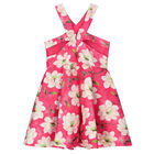 Girls Pink Floral Dress, 1, hi-res