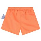 Younger Boys Orange Shark Swim Shorts Set, 3, hi-res