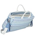 Blue & White Zig Zag Baby Changing Bag, 1, hi-res
