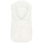 Baby Girls Ivory & Pink Tulle Nest, 1, hi-res