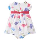 Baby Girls White Floral Dress Set, 1, hi-res