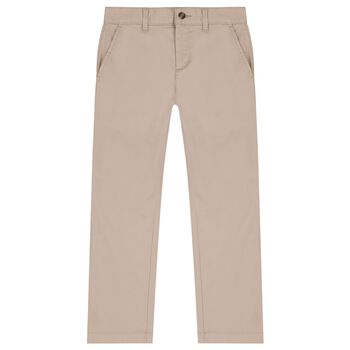 Boys Beige Trousers