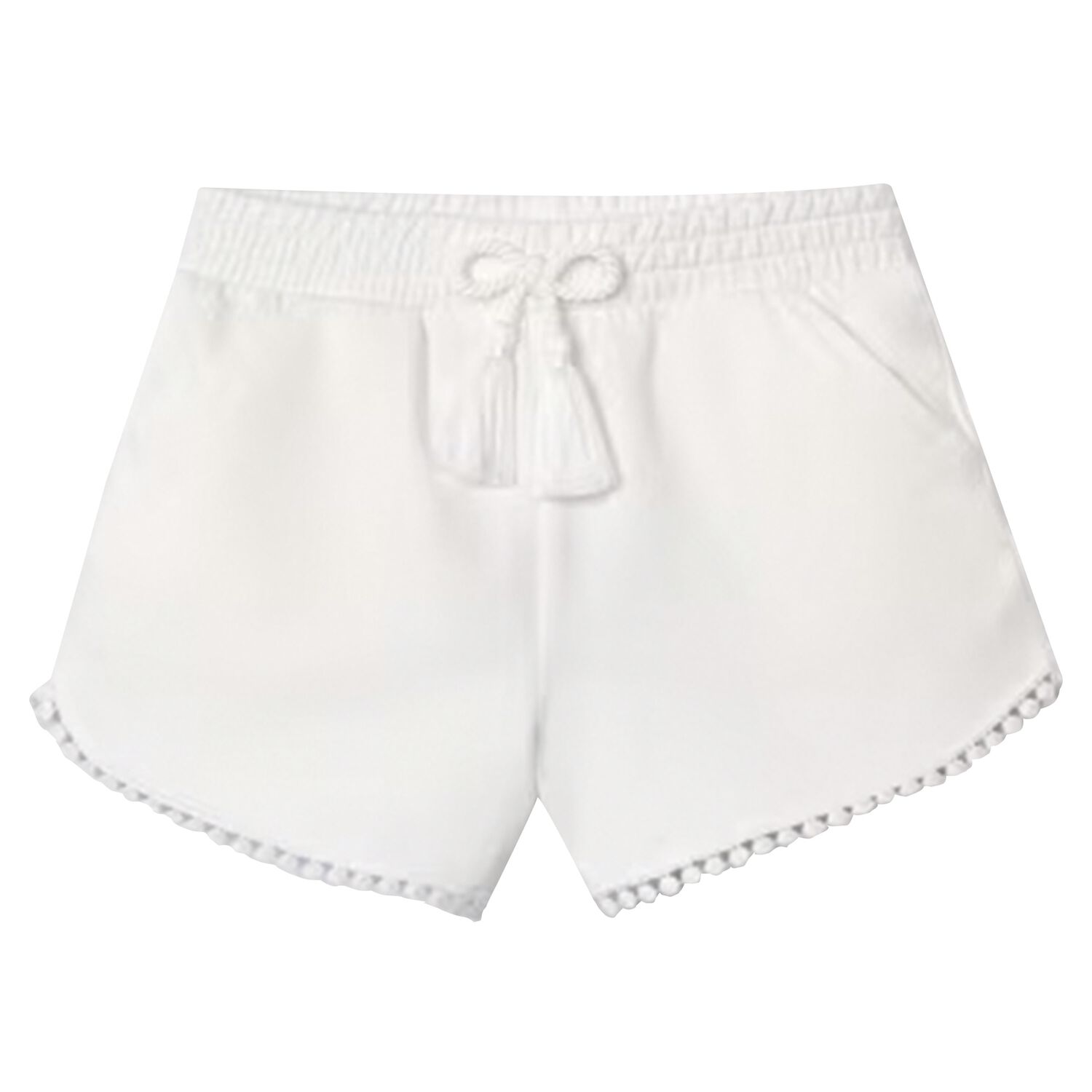 Girls White Shorts, 1, hi-res image number null