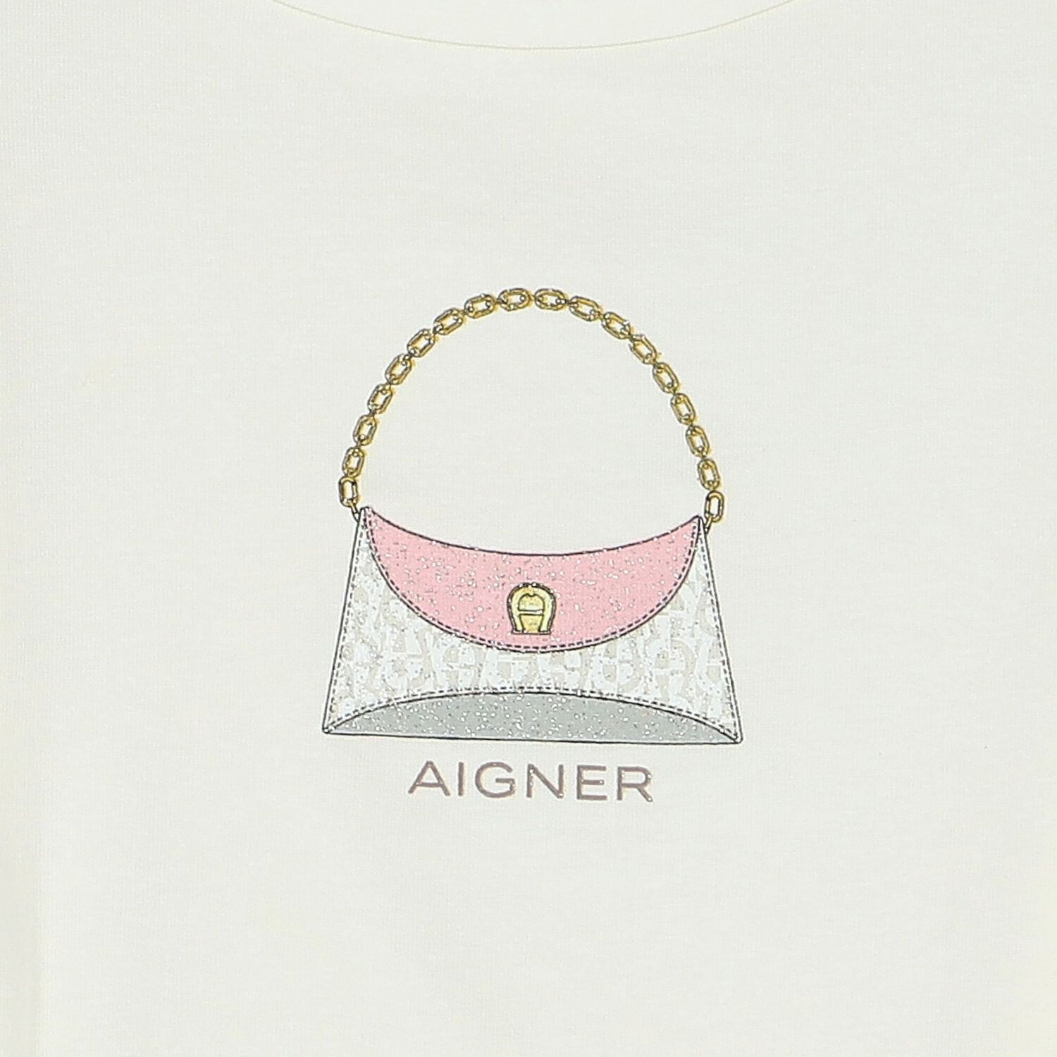 Girls Ivory Logo Bag Top, 1, hi-res
