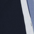 Boys Navy Blue Striped Shorts, 1, hi-res