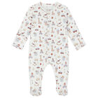Baby Boys White Toys Babygrow, 1, hi-res