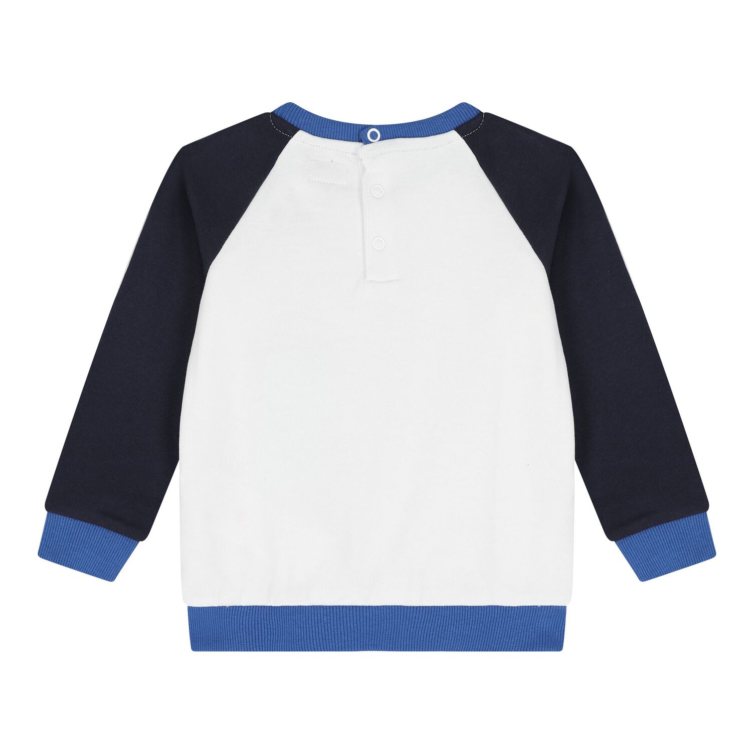 Baby Boys Navy Blue & White Teddy Bear Logo Tracksuit, 1, hi-res