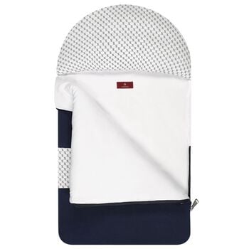 Baby Boys Navy Blue & White Logo Nest