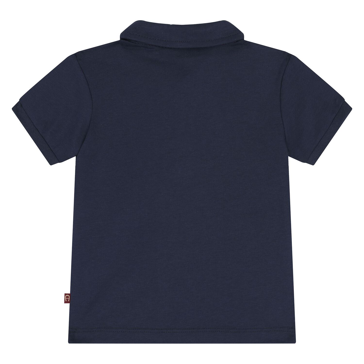 Younger Boys Navy Blue Logo Polo Shirt, 2, hi-res