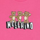 Younger Girls Pink & White Teddy Bear Shorts Set, 5, hi-res