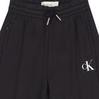 Girls Black Logo Trousers, 1, hi-res