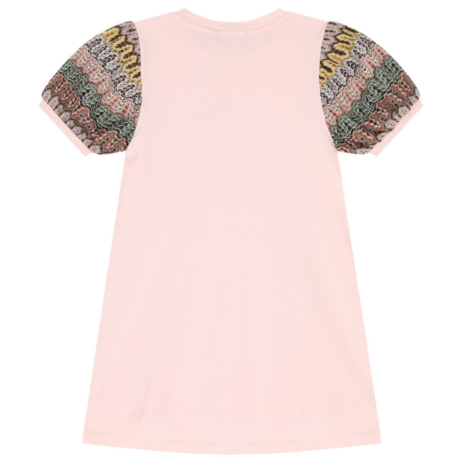 Girls Pink Logo Dress, 4, hi-res