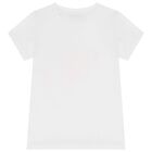 Girls White Logo T-Shirt, 1, hi-res