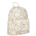 Beige & Ivory Logo Backpack, 1, hi-res
