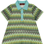 Girls Green Crochet Lace Dress, 1, hi-res