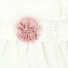 Younger Girls White Flower Dress, 1, hi-res