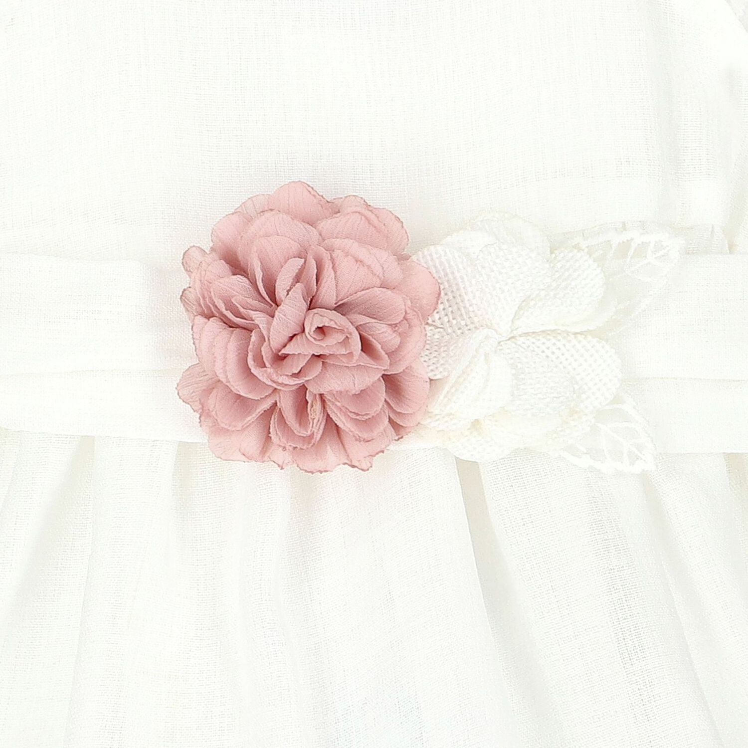 Younger Girls White Flower Dress, 1, hi-res image number null