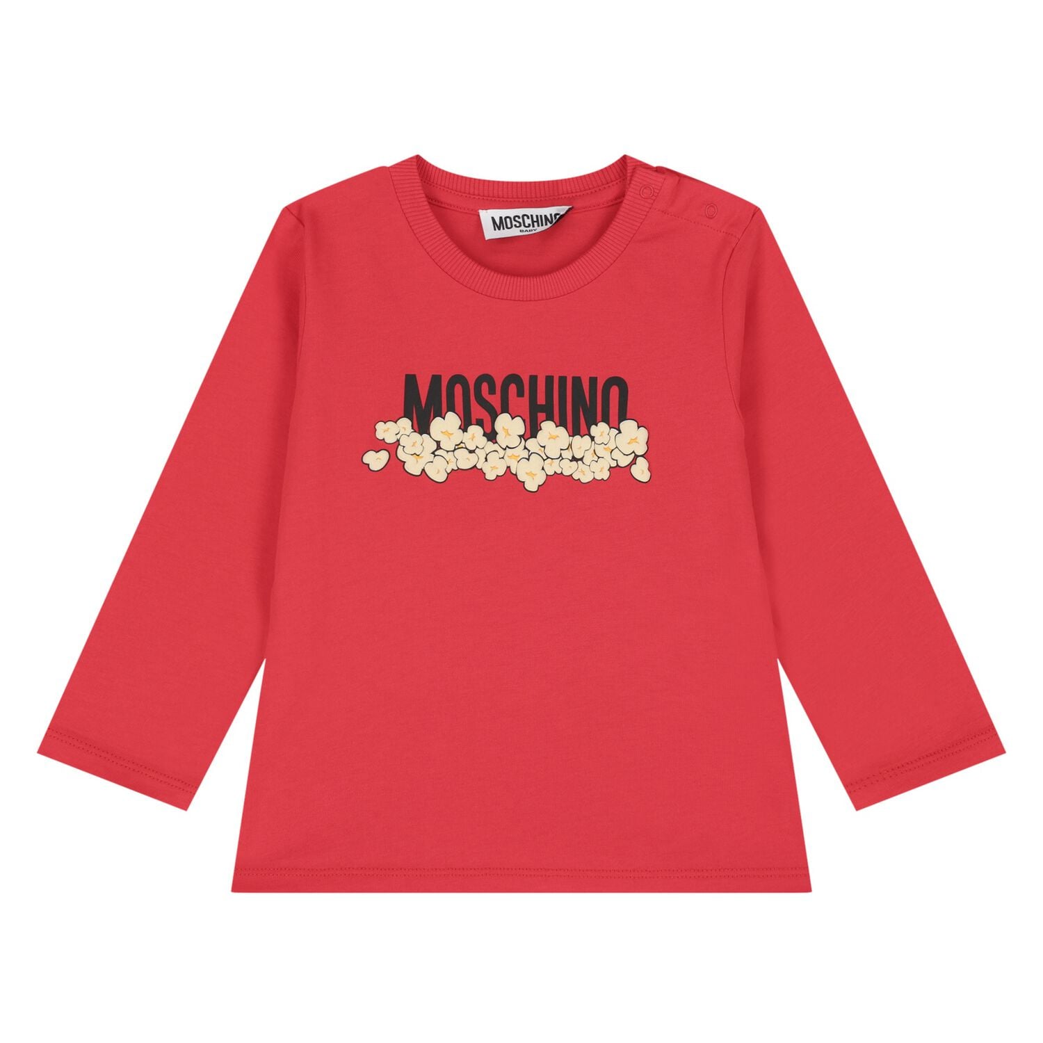Younger Red Logo & Popcorn Long Sleeve Top, 2, hi-res
