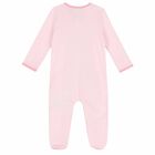Baby Girls Pink Teddy Babygrow, 2, hi-res