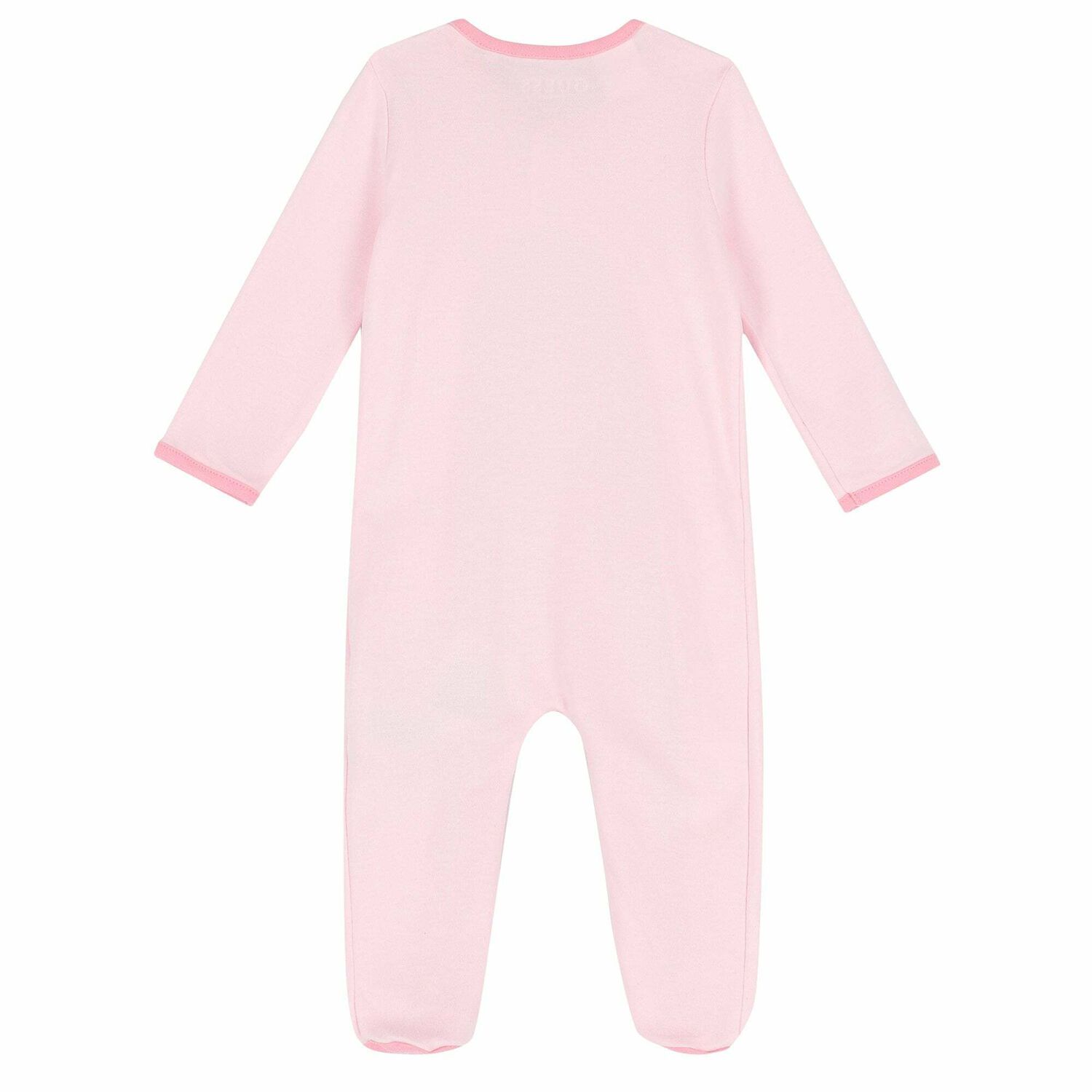 Baby Girls Pink Teddy Babygrow, 2, hi-res