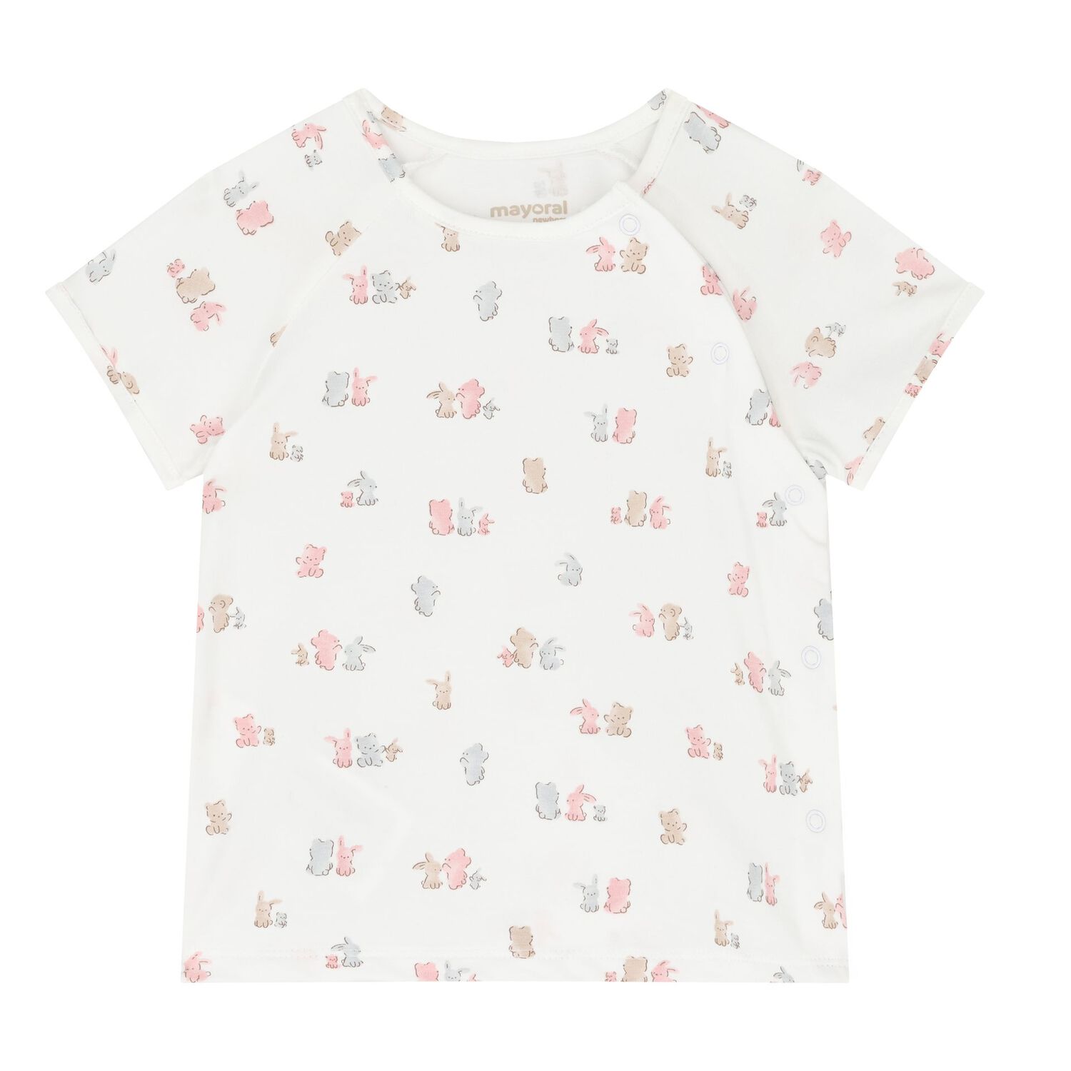 Baby Girls Ivory & Pink Tracksuit Set, 3, hi-res