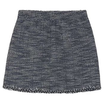 Girls Navy Blue Tweed Skirt