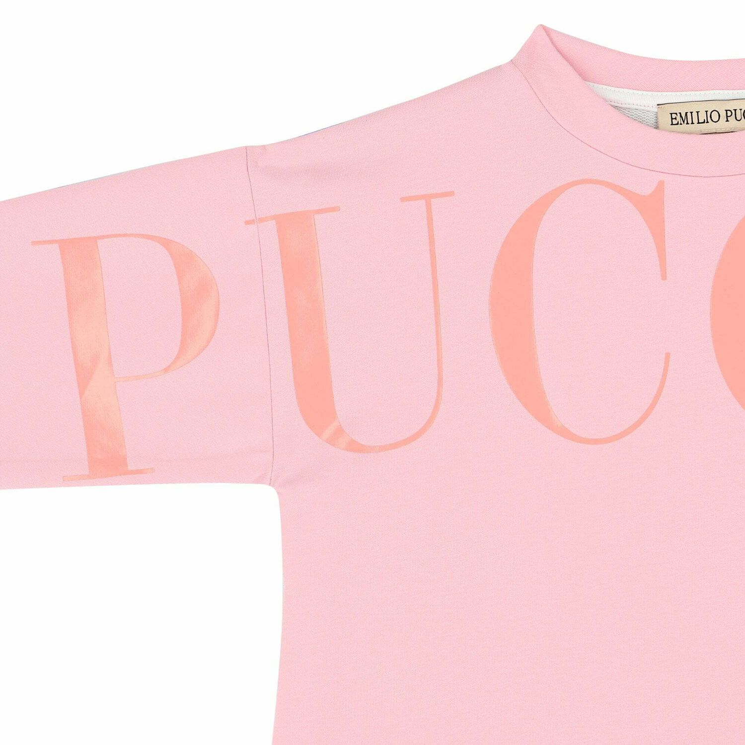 Girls Pink Logo Top, 1, hi-res