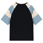 Boys Navy Blue Logo T-Shirt, 1, hi-res