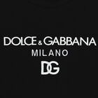 Girls Black Logo T-Shirt Dress, 1, hi-res