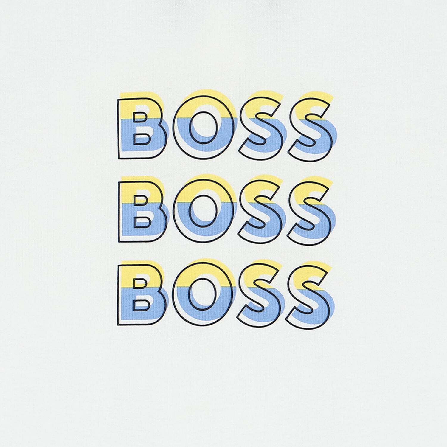 Younger Boys White Logo T-Shirt, 1, hi-res