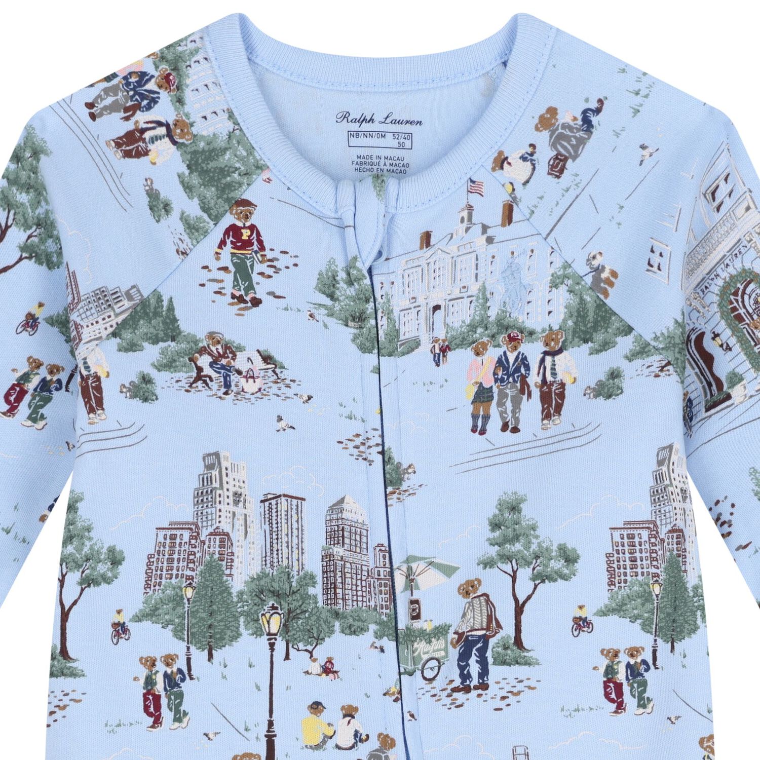 Baby Boys Blue Teddy Bear Babygrow Gift Set, 1, hi-res