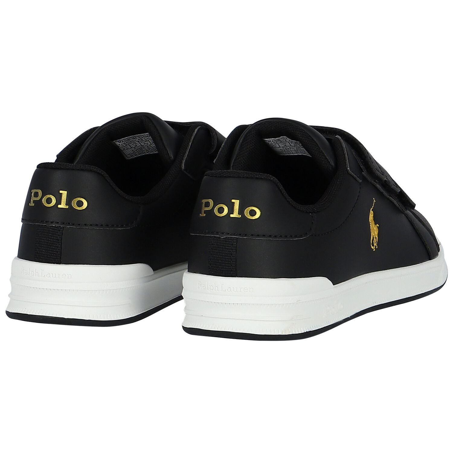 Boys Black Logo Trainers, 1, hi-res