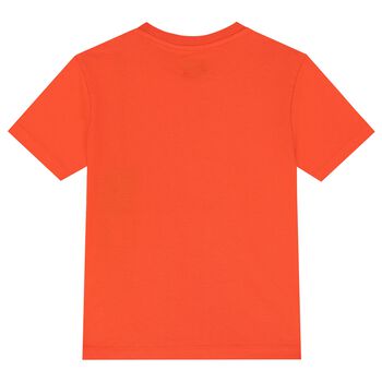 Boys Orange Logo T-Shirt