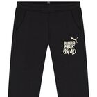 Boys Black Logo Joggers, 1, hi-res