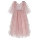 Girls Christell Pink Sequin Tulle Dress, 1, hi-res