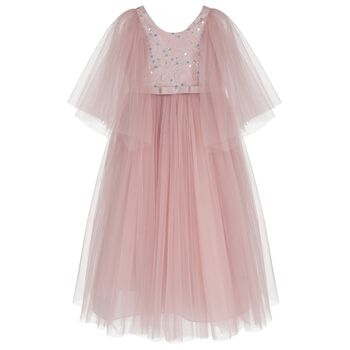 Girls Christell Pink Sequin Tulle Dress