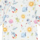 Baby Boys White Space Babygrow, 1, hi-res
