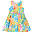Girls Multi-Colored Floral Dress, 1, hi-res