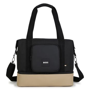 Black & Beige Logo Baby Changing Bag ( 39CM )